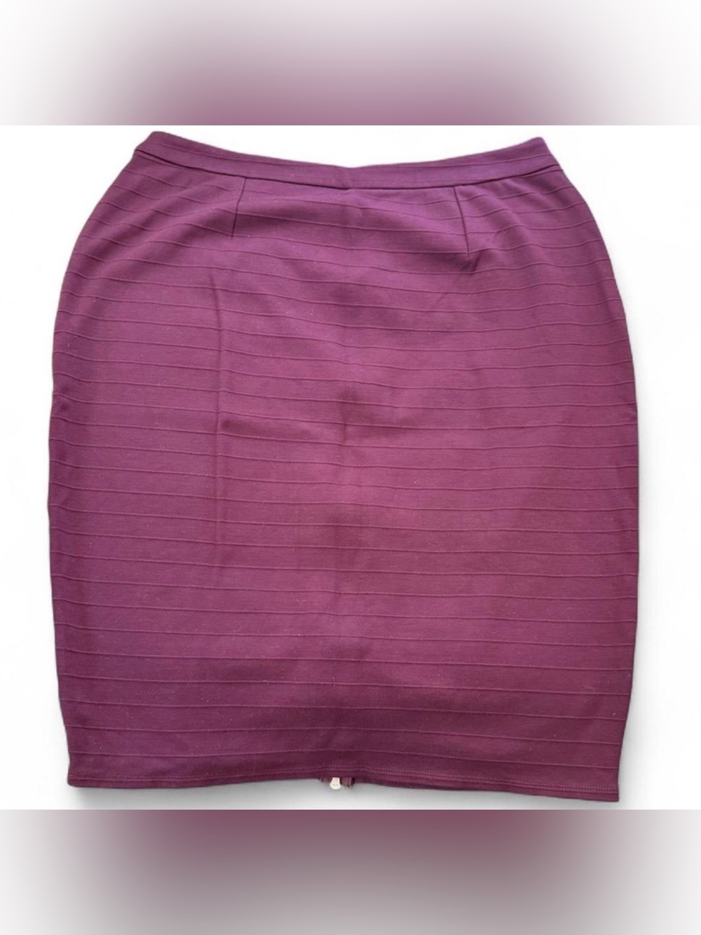 Halogen Wine Ribbed Pencil Skirt